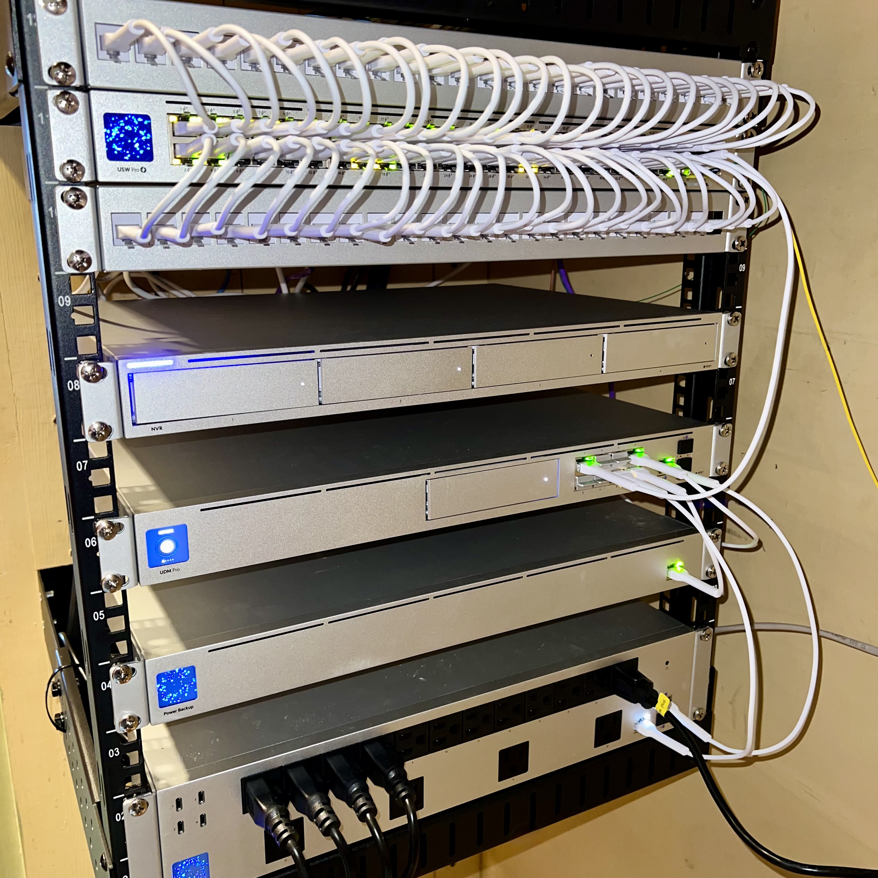 Network rack installation